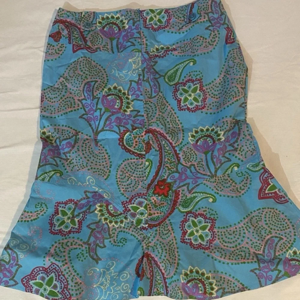 MaxMara weekend Blue Floral Paisley Skirt size 12
